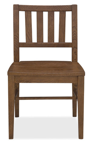 Hooker Furniture Driftwood Rustic Splatback Side Chair With Buckboard Finish, Distressed Knot Details, Durable Seat Medium Wood 6820-75311-85