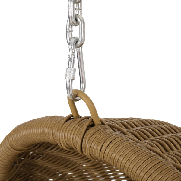 English Elm Christopher Knight Home® - LENA Hanging Basket with Durable Fabric Construction and Sturdy Handles for Stylish Indoor Decor Brown+Beige 70428.00BGE