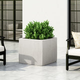 Christopher Knight Home® Lightweight Concrete Outdoor Planter | Rugged Stone Design | 21.5