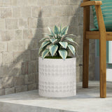 Christopher Knight Home® Morelos Outdoor Small Cast Stone Planter, Antique White