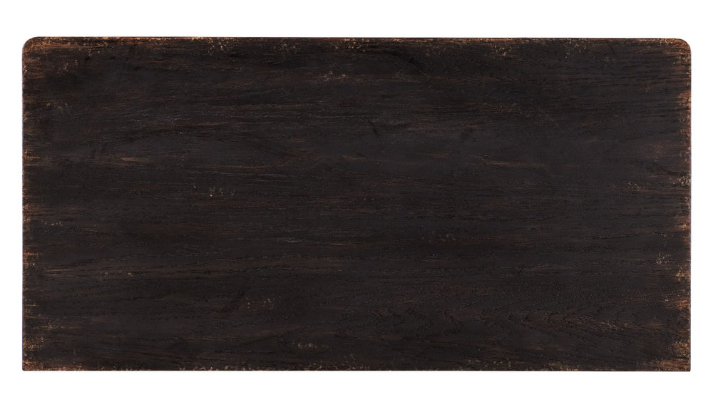 Hooker Furniture Americana Molasses Bombe Two-Drawer Accent Chest With Fleur-De-Lis Motif, Antique Bronze Pulls, Heirloom Appeal 7050-85006-893