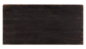 Hooker Furniture Americana Molasses Bombe Two-Drawer Accent Chest With Fleur-De-Lis Motif, Antique Bronze Pulls, Heirloom Appeal 7050-85006-893