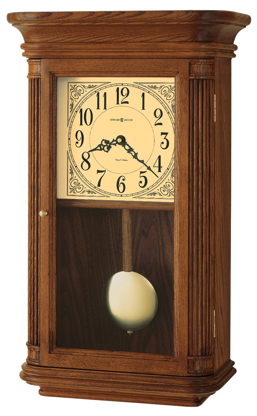 Hekman Furniture 625281 Westbrook Wall Clock - Elegant Oak Finish, Dual-chime Movement, Perfect For Home Decor Yorkshire Oak Westbrook Wall Clock 625281