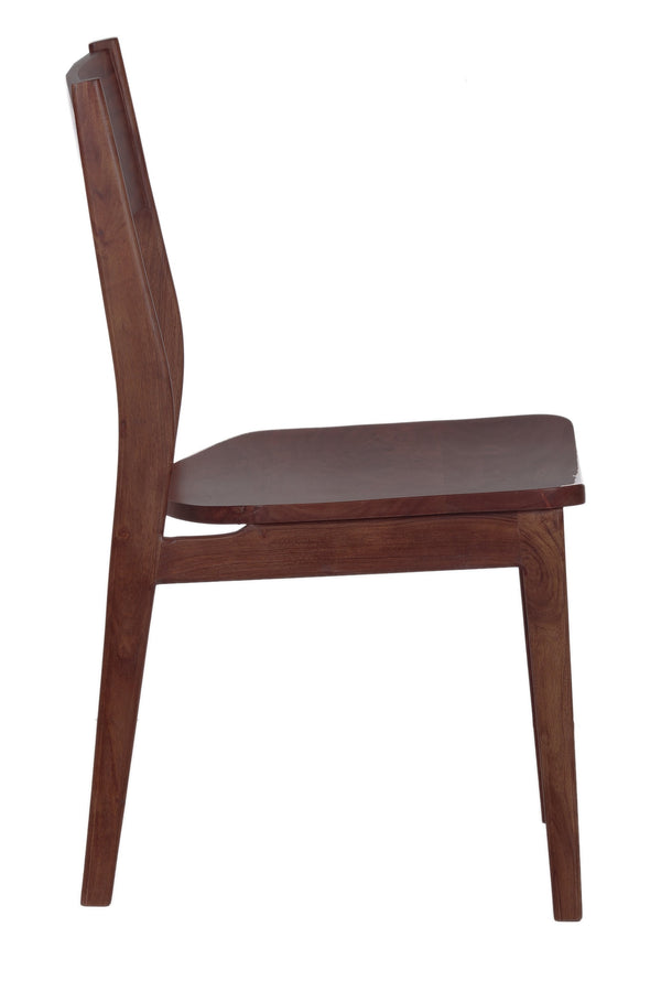 Porter Designs Porter Portola Solid Acacia Wood Dining Chair Set – Stylish Mid-century Modern Design For Any Space Brown Wood 07-108-02-0022