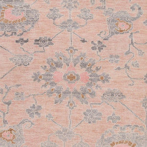 Surya Gorgeous Ggs-1003 2' X 3' Hand-knotted Viscose Rug With Fringe – Elevate Your Home Decor Today! Dusty Pink Viscose Ggs1005-312