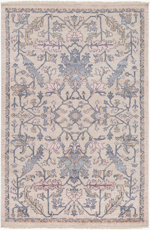 Surya Gorgeous Ggs-1003 2' X 3' Hand-knotted Viscose Rug With Fringe – Elevate Your Home Decor Today! Charcoal Viscose Ggs1006-69