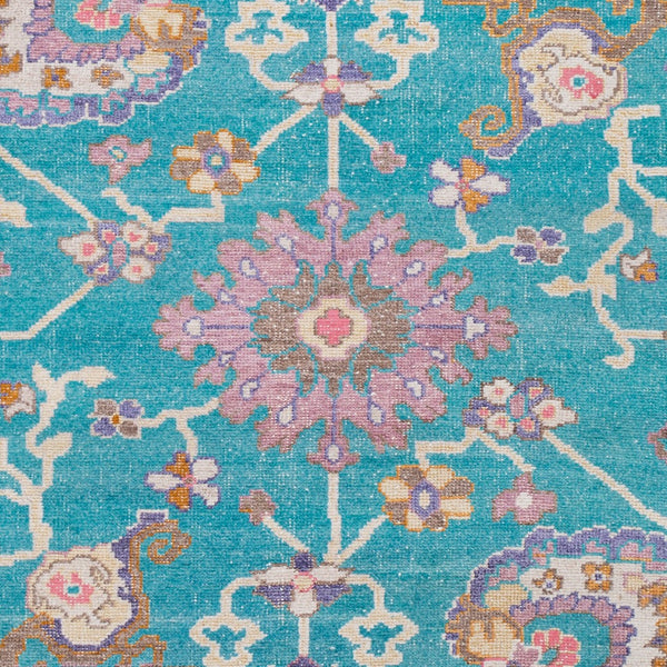 Surya Gorgeous Ggs-1003 2' X 3' Hand-knotted Viscose Rug With Fringe – Elevate Your Home Decor Today! Teal Viscose Ggs1007-69