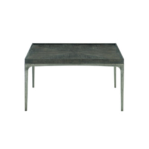 Bernhardt Bernhardt Strata Cerused Charcoal White Oak Cocktail Table With Textured Graphite Aluminum Base 382031