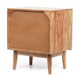 Christopher Knight Home® - Noble House - Eakins Handcrafted Boho Acacia Wood Nightstand, Natural