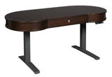 Hekman Custom Office Kidney Shaped Adjustable Height Desk 28487 Hekman Furniture