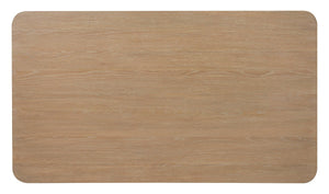 Hooker Furniture Banyon Counter-Height Gathering Table With Desert Oak Wire‑Brushed Top And Brushed Brass Legs For Stylish Dining 6081-75206-82