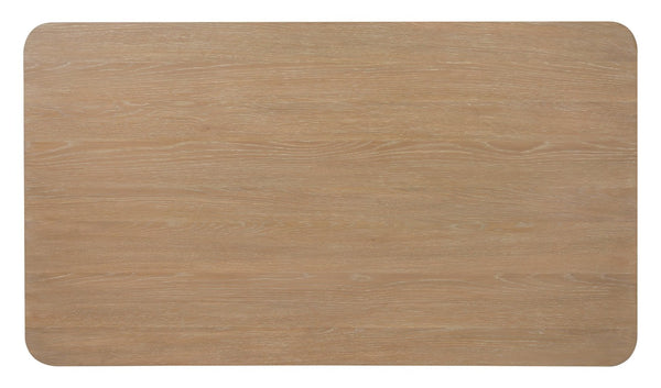 Hooker Furniture Banyon Counter-Height Gathering Table With Desert Oak Wire‑Brushed Top And Brushed Brass Legs For Stylish Dining 6081-75206-82