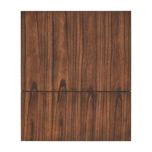 Homelegance By Top-Line Beniz Wood Finish End Table with Built-In Outlets Red Wood