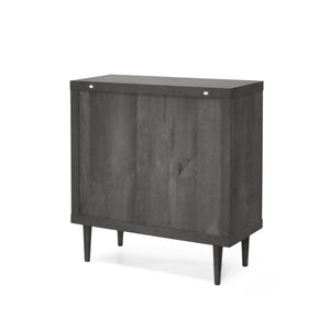 English Elm Christopher Knight Home® - NORDIC Mid-Century 3-Drawer Chest with Faux Wood Finish, Rubberwood Legs and Sleek Storage Appeal Grey 71144.00GRY