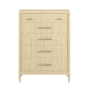 A.R.T. Furniture Eave 5 Drawer Chest - Timeless Natural Wood Storage with Elegant Design for Bedroom Organization & Style 436150-1825