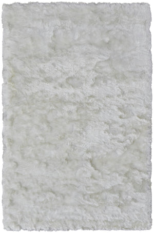 Feizy Rugs Indochine Plush Hand-tufted Polyester Shag Rug - Luxurious High Pile For Contemporary Spaces White Polyester 4944550fwht000e04