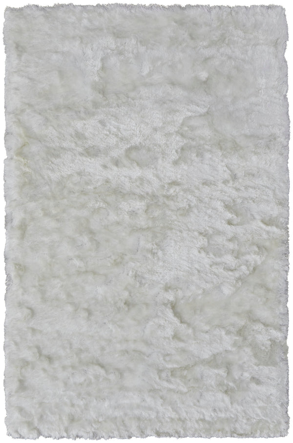 Feizy Rugs Indochine Plush Hand-tufted Polyester Shag Rug - Luxurious High Pile For Contemporary Spaces White Polyester 4944550fwht000e04