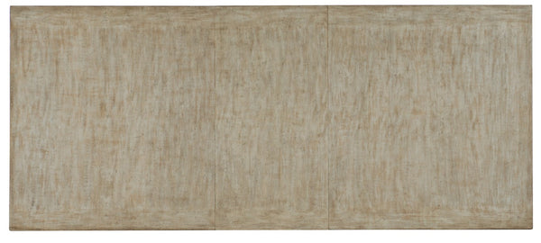 Hooker Furniture Alfresco Vittorio European Farmhouse 80" Rect Dining Table Light Tusk W/ 2X22" Leaves, X-Trestle Stability 6025-75200-80