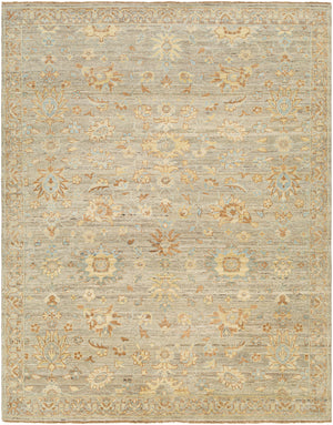 Ghazni GHZ-2302 9' x 12' Handmade Rug GHZ2302-912  Tan, Dark Blue, Light Blue, Gray, Cream, Ivory Surya