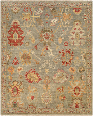 Ghazni GHZ-2307 9' x 12' Handmade Rug GHZ2307-912  Light Olive, Olive, Beige, Camel, Rust Surya