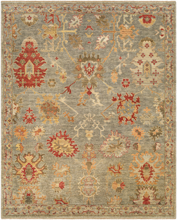 Ghazni GHZ-2307 9' x 12' Handmade Rug GHZ2307-912  Light Olive, Olive, Beige, Camel, Rust Surya
