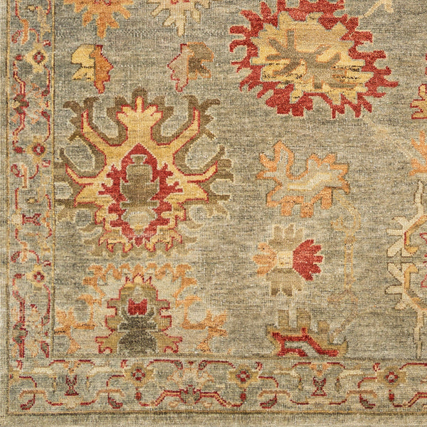 Ghazni GHZ-2307 9' x 12' Handmade Rug GHZ2307-912  Light Olive, Olive, Beige, Camel, Rust Surya