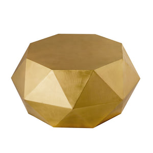 Pasargad Home Kronos Diamond Shape Coffee Table – Modern Brass Accent For Chic Living Spaces Gold Iron Prr-041brs