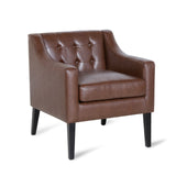 Christopher Knight Home® - Noble House - Deanna Contemporary Faux Leather Tufted Accent Chair