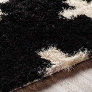 Surya Gibraltar 2' X 3' Hand-tufted High Pile Rug - Modern Elegance, Affordable Luxury For Your Home Decor Black Polyester Gib2303-23