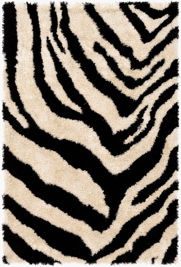 Surya Gibraltar 2' X 3' Hand-tufted High Pile Rug - Modern Elegance, Affordable Luxury For Your Home Decor Black Polyester Gib2305-23