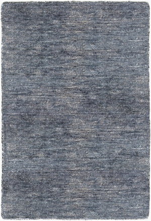 Surya Gilded 2' X 3' Handmade Viscose Rug With Unique Design And Shimmering Gold Accents For Luxury Style Blue Viscose Gid5000-23