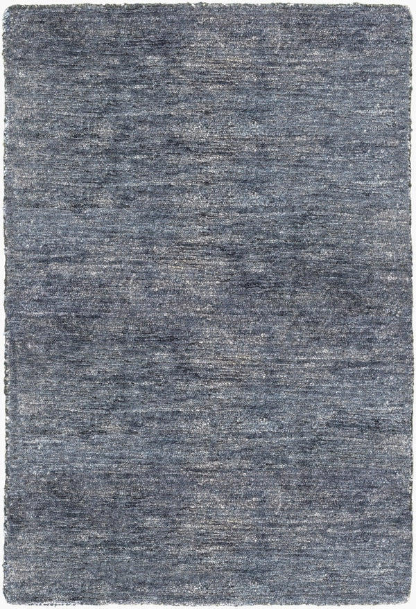 Surya Gilded 2' X 3' Handmade Viscose Rug With Unique Design And Shimmering Gold Accents For Luxury Style Blue Viscose Gid5000-23