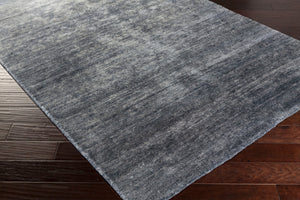 Surya Gilded 2' X 3' Handmade Viscose Rug With Unique Design And Shimmering Gold Accents For Luxury Style Blue Viscose Gid5000-23