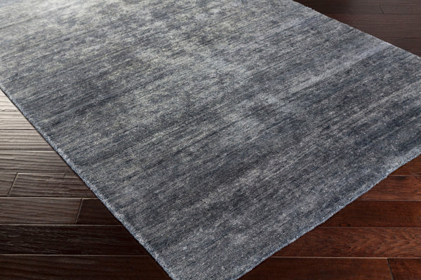 Surya Gilded 2' X 3' Handmade Viscose Rug With Unique Design And Shimmering Gold Accents For Luxury Style Blue Viscose Gid5000-23