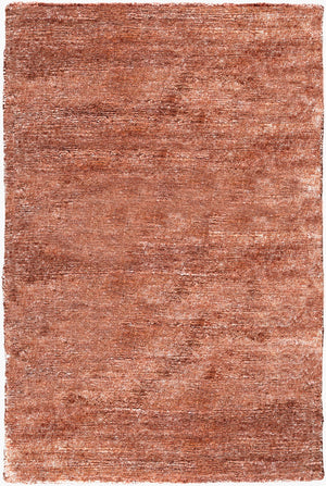 Surya Gilded 2' X 3' Handmade Viscose Rug With Unique Design And Shimmering Gold Accents For Luxury Style Rust Viscose Gid5003-23