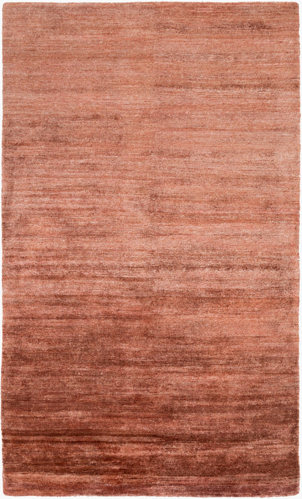 Surya Gilded 2' X 3' Handmade Viscose Rug With Unique Design And Shimmering Gold Accents For Luxury Style Rust Viscose Gid5003-811
