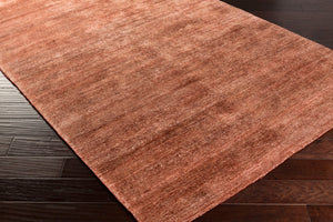 Surya Gilded 2' X 3' Handmade Viscose Rug With Unique Design And Shimmering Gold Accents For Luxury Style Rust Viscose Gid5003-811