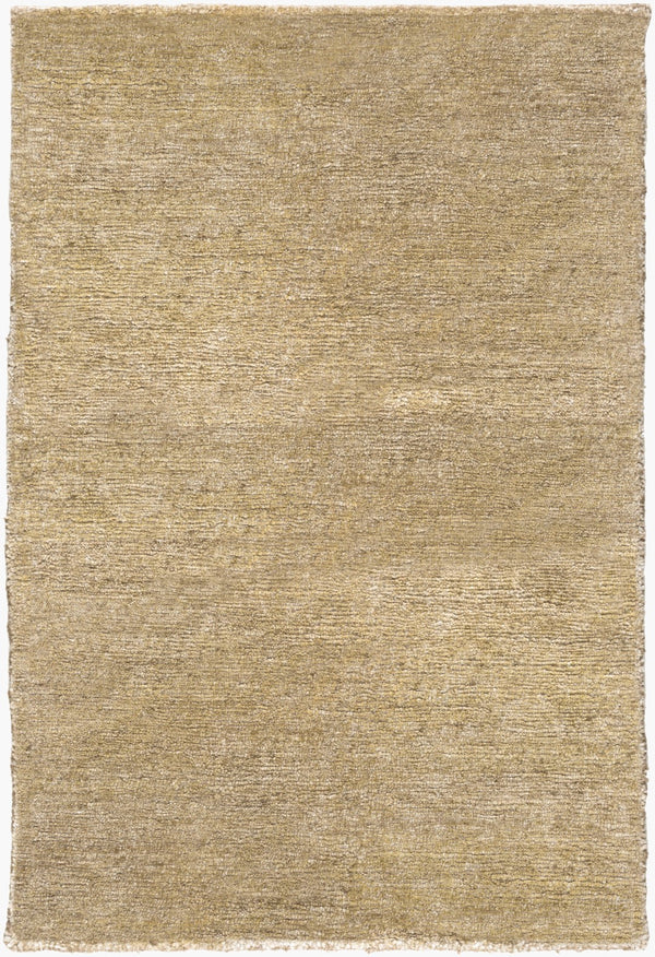 Surya Gilded 2' X 3' Handmade Viscose Rug With Unique Design And Shimmering Gold Accents For Luxury Style Olive Viscose Gid5005-23