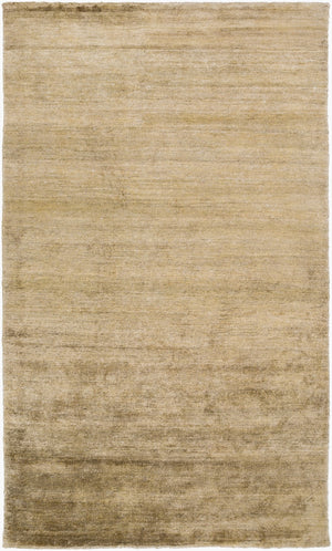 Surya Gilded 2' X 3' Handmade Viscose Rug With Unique Design And Shimmering Gold Accents For Luxury Style Olive Viscose Gid5005-58