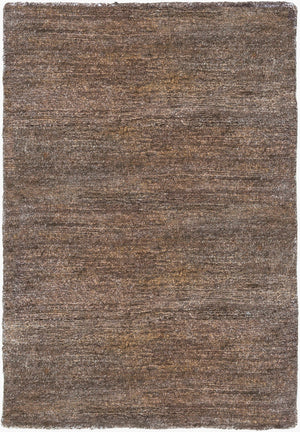 Surya Gilded 2' X 3' Handmade Viscose Rug With Unique Design And Shimmering Gold Accents For Luxury Style Dark Brown Viscose Gid5007-23