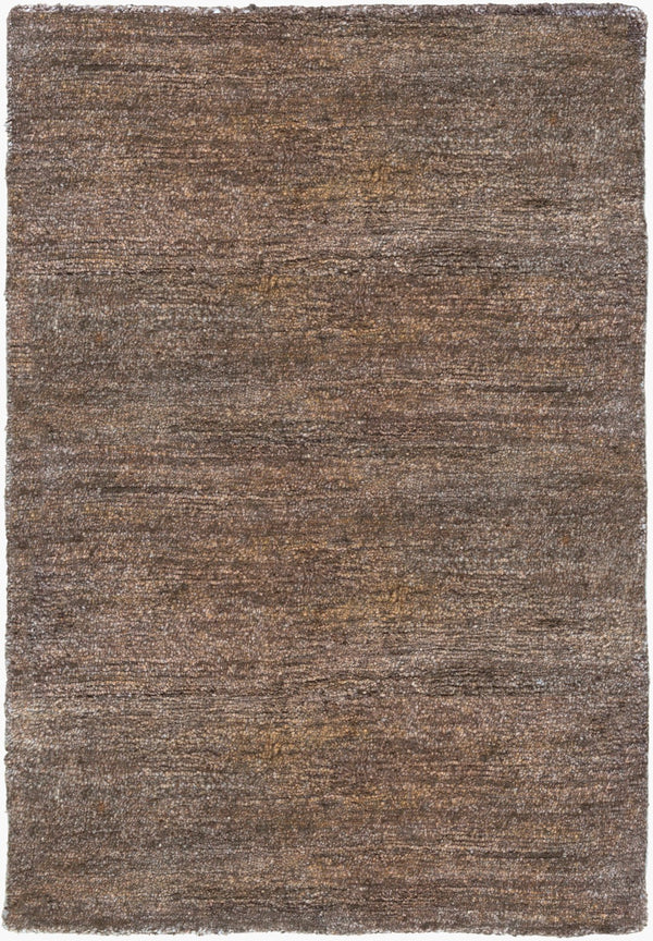 Surya Gilded 2' X 3' Handmade Viscose Rug With Unique Design And Shimmering Gold Accents For Luxury Style Dark Brown Viscose Gid5007-23