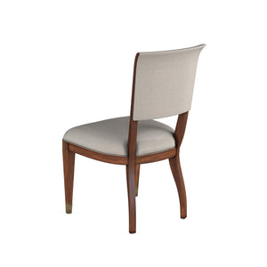 A.R.T. Furniture Newel Side Chair - Vintage Cherry Finish, Upholstered Comfort & Antique Brass Accents - Set Of 2 Required - Set Of 2 Brown, Beige Poplar And Parawood Solids,Cherry Veneers,Foam,Fabric,Metal 294202-1406
