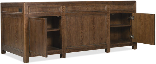 Hooker Furniture Driftwood Executive Desk With Buckboard Sun-Faded Oak Finish, 7-Drawer Storage, Locking Files Medium Wood 6820-10462-85
