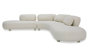 VIG Furniture Divani Casa Gilbert - Contemporary White Fabric Modular Sectional Sofa VGOD-ZW-23024-WHT