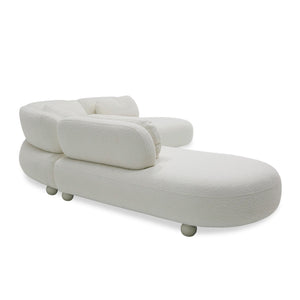 VIG Furniture Divani Casa Gilbert - Contemporary White Fabric Modular Sectional Sofa VGOD-ZW-23024-WHT