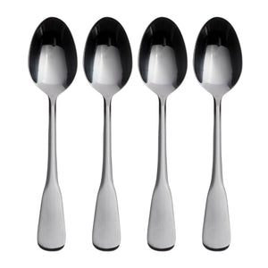 Lenox Oneida Colonial Boston Everyday Flatware Teaspoons, Set of 4 Metallic, STAINLESS METAL B750004E