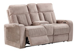 Parker Living Equinox - Mushroom Power Console Loveseat Mushroom MEQU#822CPH-MURM Parker House