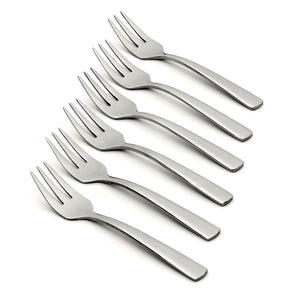 Lenox Oneida Nocha Everyday Flatware Cocktail Forks, Set of 6 Metallic, STAINLESS METAL H098006J