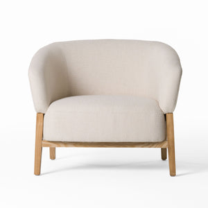 VIG Furniture Divani Casa Giselle - Mid-Century Modern Off-White Fabric Accent Chair VGKK-KF.A2087-NAT