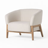 VIG Furniture Divani Casa Giselle - Mid-Century Modern Off-White Fabric Accent Chair VGKK-KF.A2087-NAT